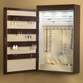 The 24" Wall Mounted Lighted Jewelry Armoire
